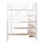 Lit mezzanine en métal avec escalier-730856035