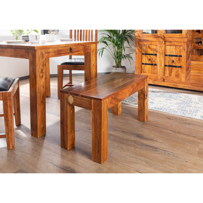 Oxford Solid Wood Bench, 45cm H x 80cm W x 35cm D