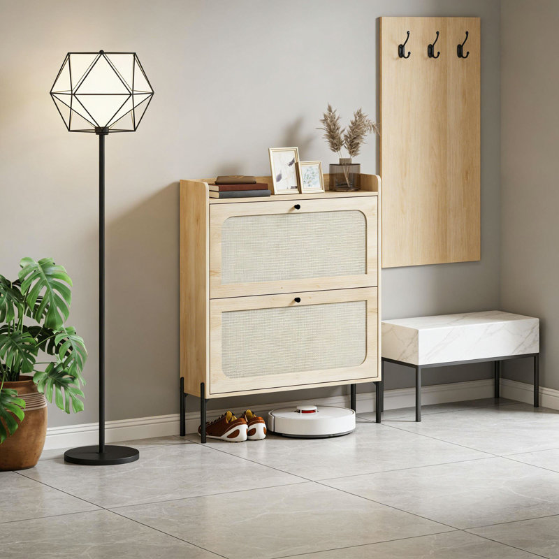 Narrow Shoe Storage Cabinet