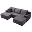 Canapé modulaire modulaire avec confort en mousse à mémoire de forme profonde-1376115182
