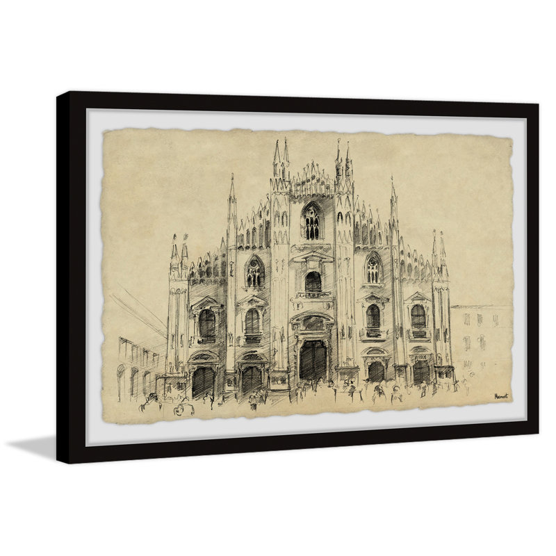 Milan Cathedral - Single Picture Frame Print, 20cm H x 30cm W x 3.81cm D