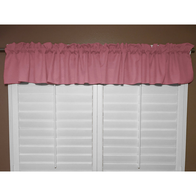 Cantonnière sur mesure l 58 po Pastorella, L 58 po x L 16 po, Rose