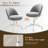 25.1" W Modern Office Chair With Wheels, Adjustable Task Chair Featuring Soft-padded Backrest For Office And Bedroom Use.-419989140