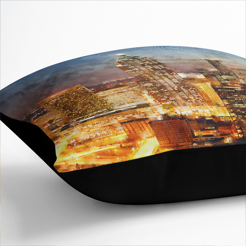 Square Cushion, 55cm H x 55cm W x 20cm D, Black
