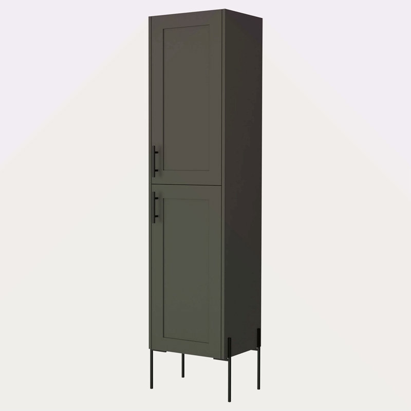 Meuble d'appoint Matt Gray Hight avec 4 tablettes