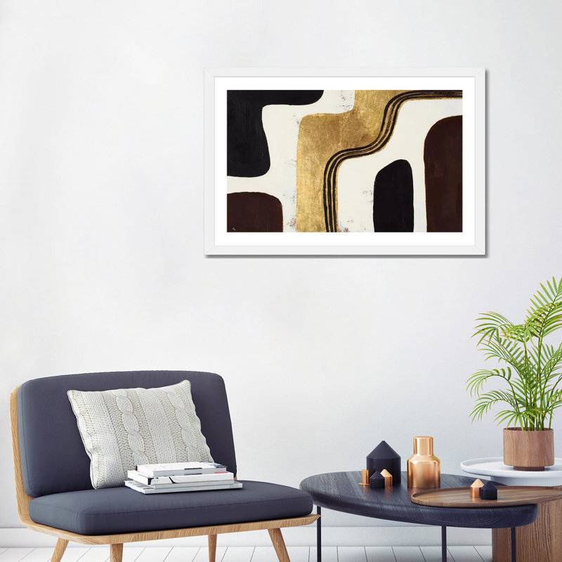 « Retro Africa » par Patricia Pinto-impression, H 32 po x l 24 po x P 1 po, Papier encadré blanc, Blanc