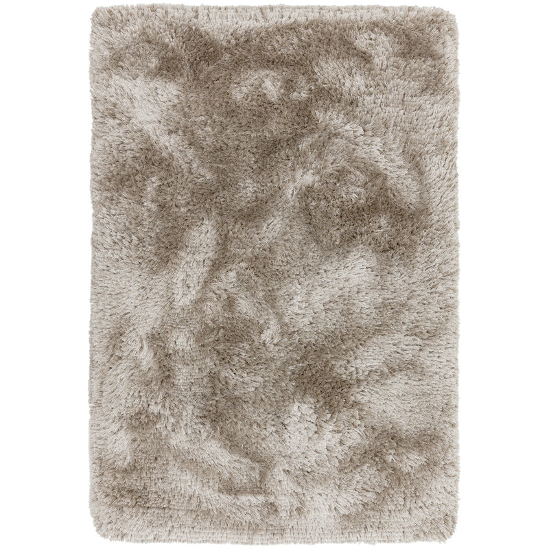 Plush Deep Pile Shaggy Sand Rug, Rectangle 70 x 140cm