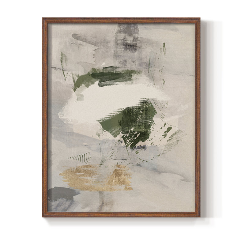 Sand Pond Fall II, reproduction encadrée - bois massif, Noyer, H 21 po x l 17 po