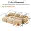 Modulaires luxueux, tissu moelleux, sans assemblage, polyvalent pour la maison