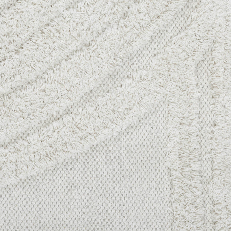 Caiddie Cotton Abstract Indoor Rug, Rectangle 5' x 7'