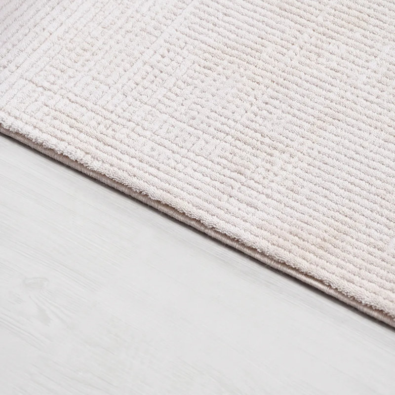 Cotton Abstract Indoor Rug, Rectangle 5'3" x 7'7"