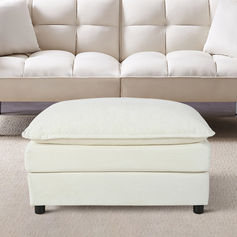 Repose-pieds 35,43 po, Beige