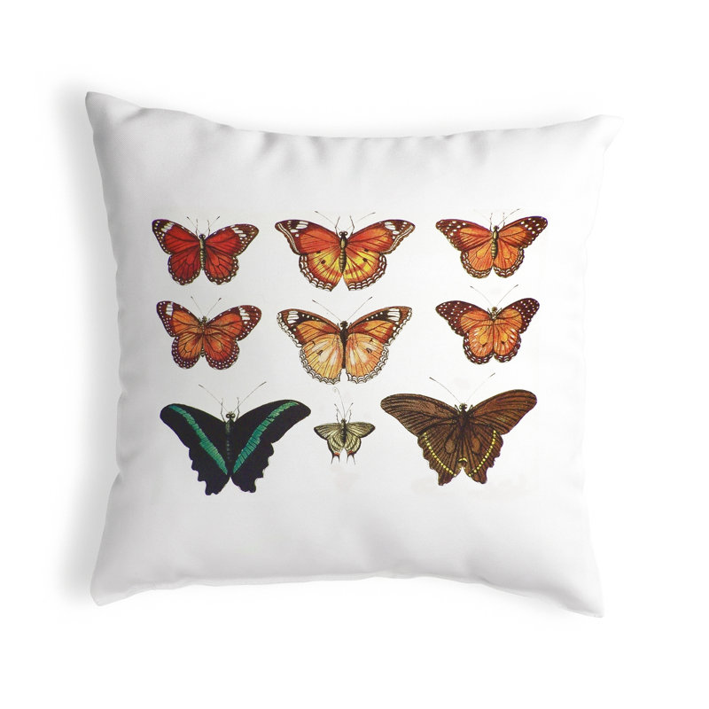  Housse et insert de coussin carré multicolore pour l'extérieur, 18" x 18"