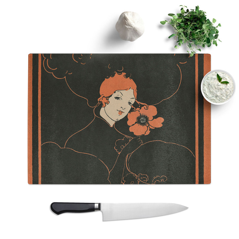 Folly or Saintliness by Ethel Reed Chopping Board, 0.4cm H x 28.5cm W x 39cm L