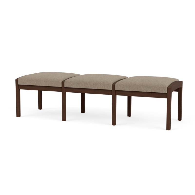 Banc en bois 3 places Lenox, Noyer Riftwood, Limon Archetype