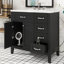 Meuble-lavabo 36 po sans lavabo, base seulement, armoire de rangement avec portes et tiroirs-1438142224