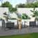 Hudson 3-Piece Patio Sets With End Table