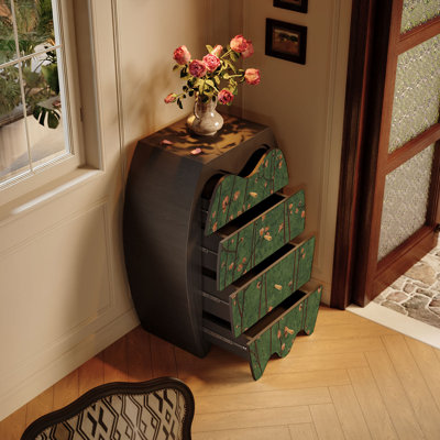 Armoire en bois massif de style chinois Plum Blossom