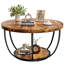 Table basse ronde avec rangement