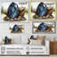 Hématite sarcelle brun sarcelle sur toile-444623043-444623042