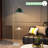 Modern Elegant Floor Lamp With Tray, Foot Switch And Chrome Finish - Pleated Shade-538244572