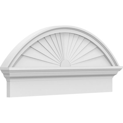 Fronton de combinaison en PVC de qualité architecturale à arche segmentée