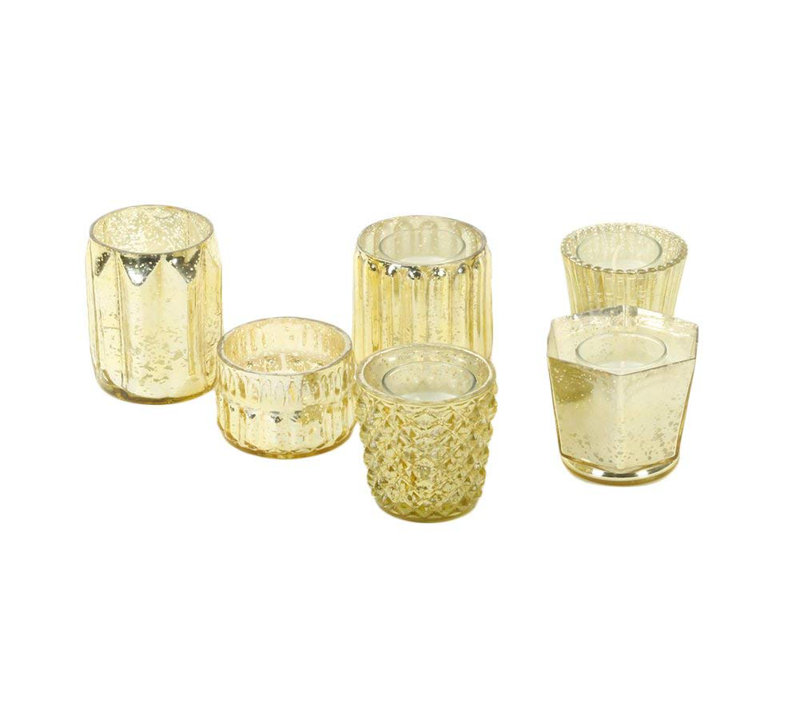 Ensemble de votive en verre 6 pièces, Catalytique