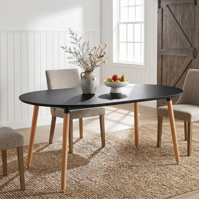 Table de salle à manger extensible en bois manufacturé de 39 à 71 po