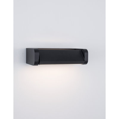 Black Integrated LED Outdoor Flush Mount