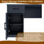 Bureau d'ordinateur en L 65 po avec tiroirs, tablettes et station de charge-1972752356