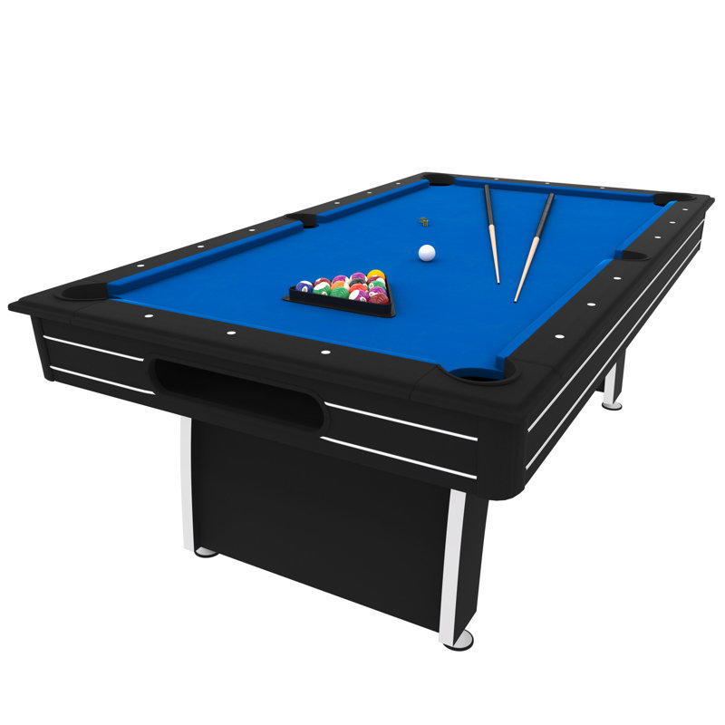 Table de billard Fat Cat Tucson 7 pi avec accessoires, surface de jeu bleue