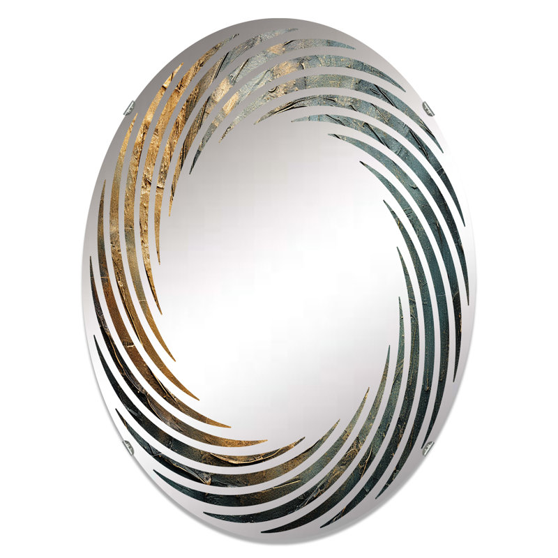 Miroir mural spirale bronze VIREX, L 20 po x H 30 po