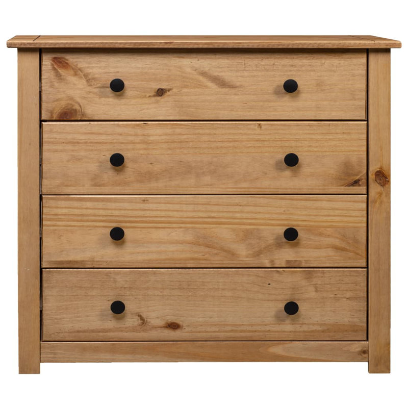 Brammer Solid Wood 73cm W 4 - Drawer Chest of Drawers, White/Brown