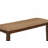 Transitional Wooden Frame Upholstered Dining Bench