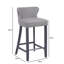 Mike Upholstered and Faux Leather Bar Stool with Solid Wood Frame-1818865217