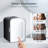 Stylish 4L Mini Fridge W/ Led Mirror - Quick Chill 6 Cans, Ac/Dc, Ideal For Car, Office & Dorm, Sleek Black-120130907
