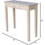 Table de salle à manger rectangulaire solide avec tiroir, meubles bricolage bruts pour la peinture ou la teinture sur mesure