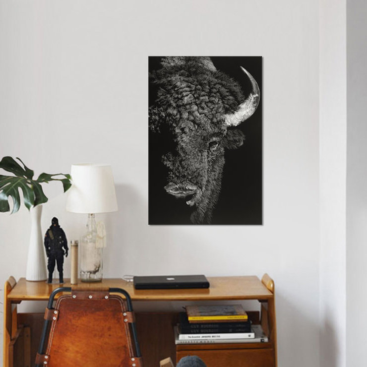 «Black Glimpse I», impression sur toile, H 60 po x l 40po x P 1,5 po, Toile tendue, Pas de tapis