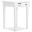 Table d'appoint avec tiroir Finch Botswana Atwood, blanc