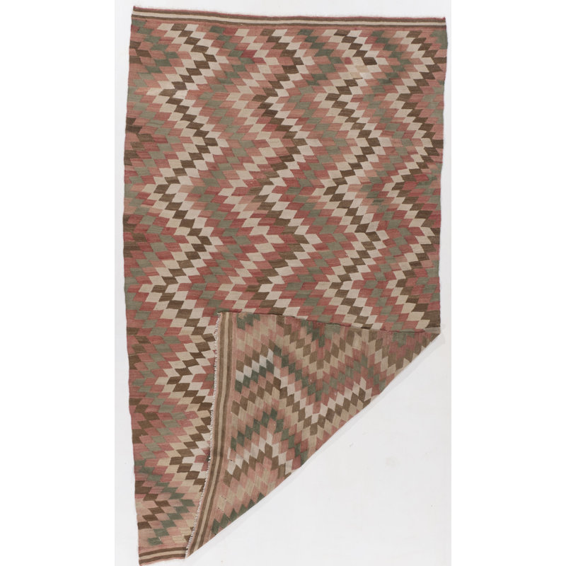 One-of-a-Kind 5'5" X 9'2" Flatweave Area Rug