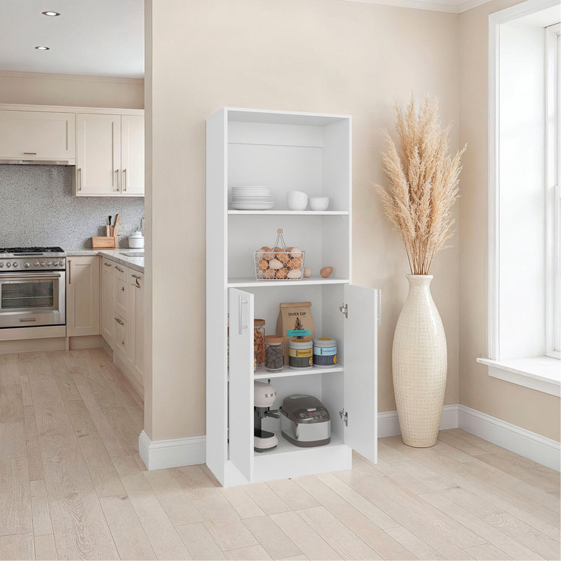 Insite Kitchen Storage Cabinet with 3 Shelves and 2 Closed Compartments