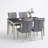 Badgery 5-Piece Solid Wood Dining Set with Fabric Upholstered Chairs-118852804