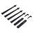 Matte Black Metal Barn Door Hardware Kit Single Bypass