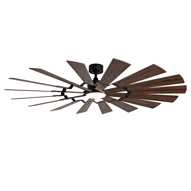 Ventilateur de plafond lumineux de 70 pouces avec télécommande