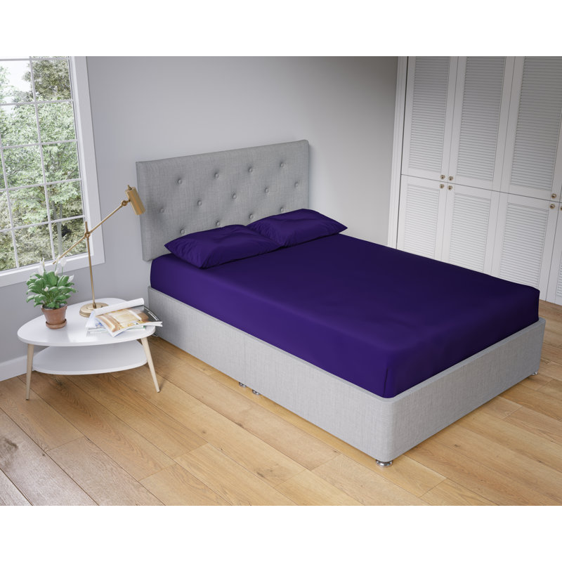 Milja Polycotton Housewife Pillowcase Pair, Purple