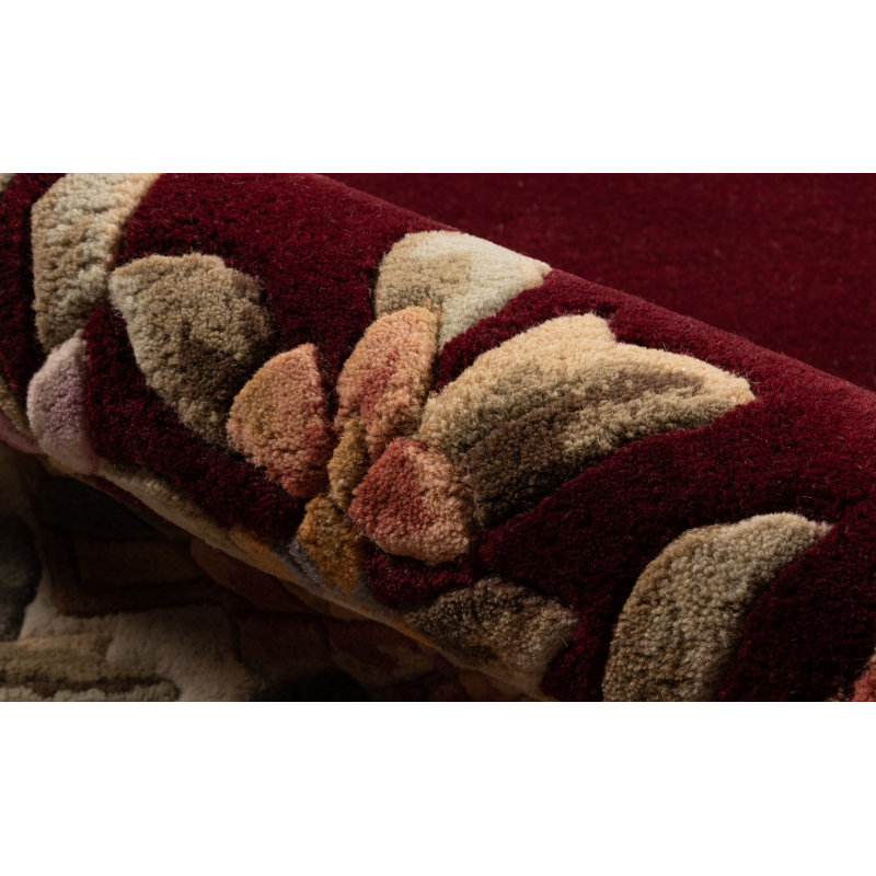 Agalia Wool Floral Indoor Rug, Runner 2'3" x 8'