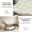 Chaise berçante d'extérieur surdimensionnée avec coussin épais