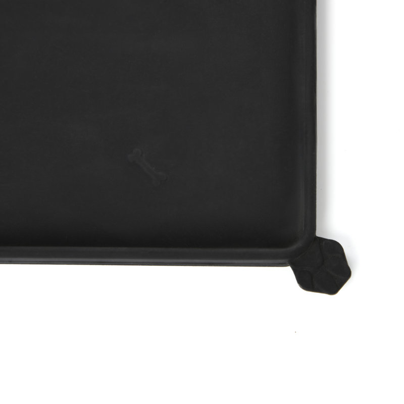 Cronin Silicon, Stainless Steel Dog House Mat, Black, 53cm H x 37cm W x 1cm D