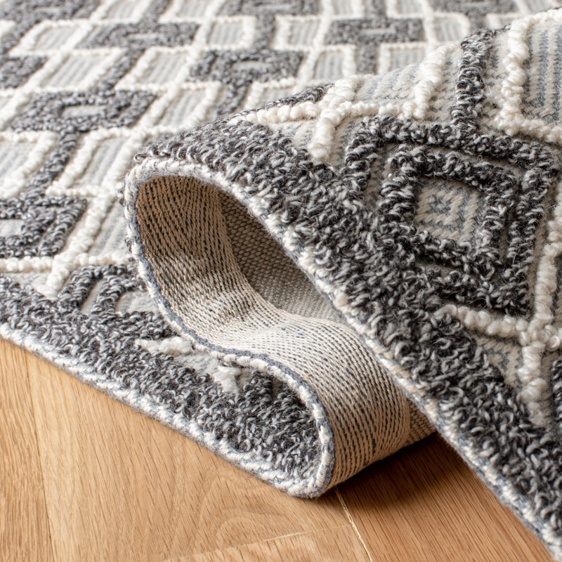 Owlswick Hand Tufted Performance Geometric Rug, Rectangle 8' x 10'