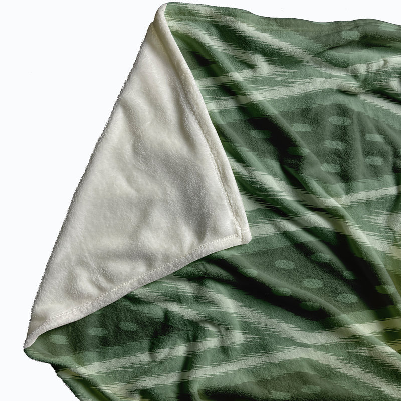 Thane Ikat Blanket, Green